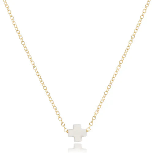 E. Newton e. girl Signature Cross Necklace  - 3 Colors